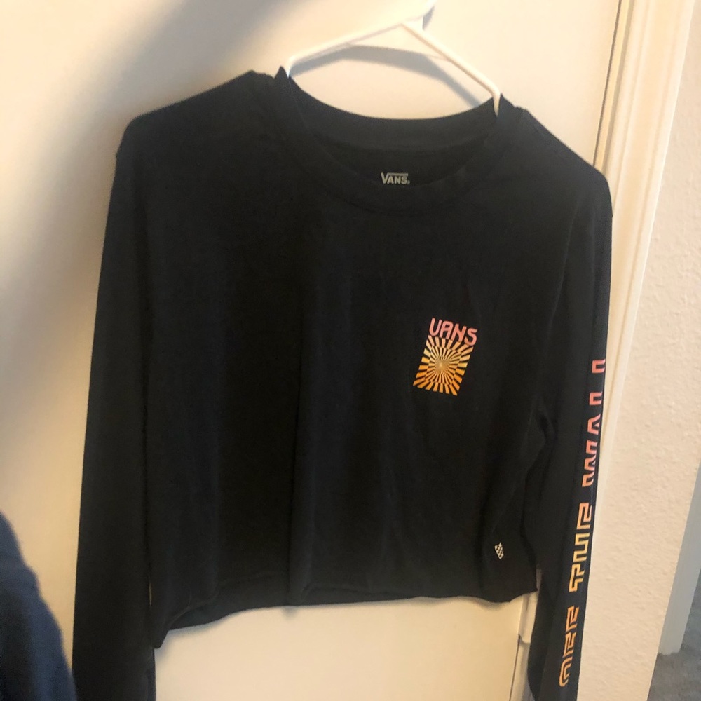 Vans off the wall crop tee shirt L